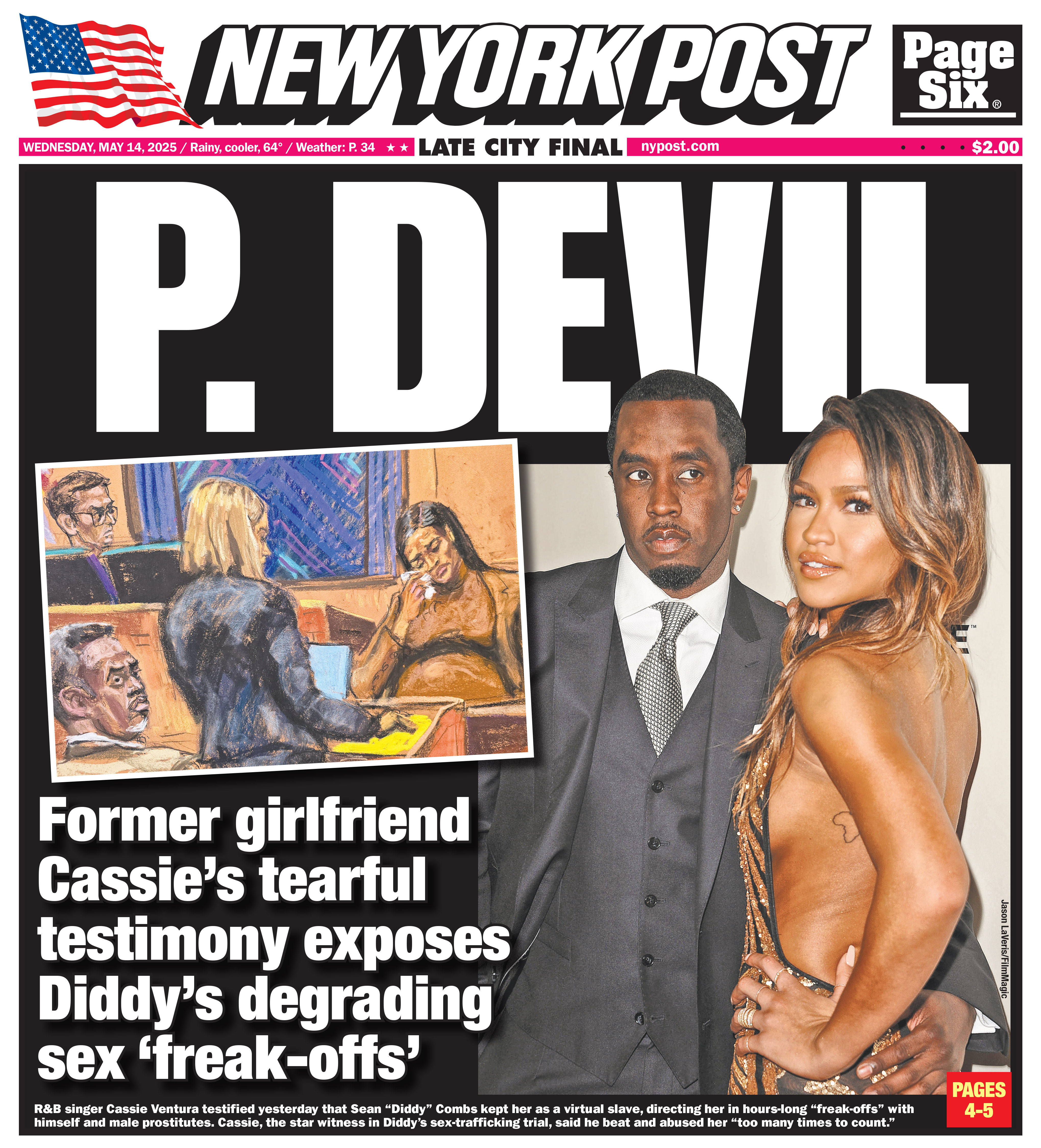 May 14, 2025 New York Post Front Cover